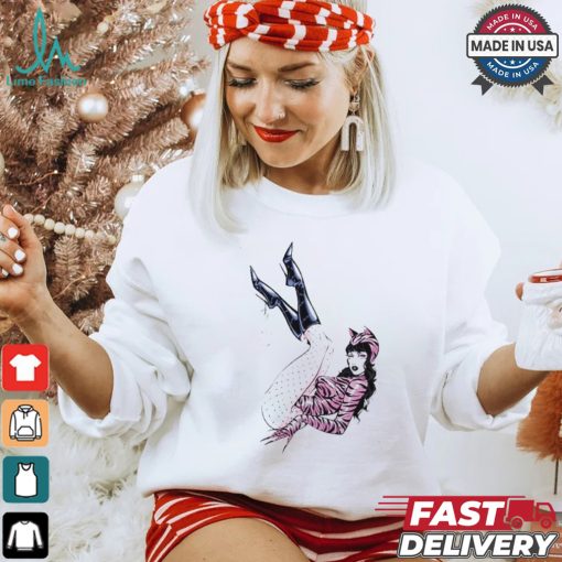Deadly Doll Pussy Cat White Shirt