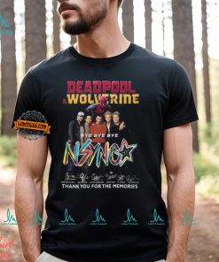 Deadpool & Wolverine Bye Bye Bye NSYNC Thank You For The Memories T Shirt