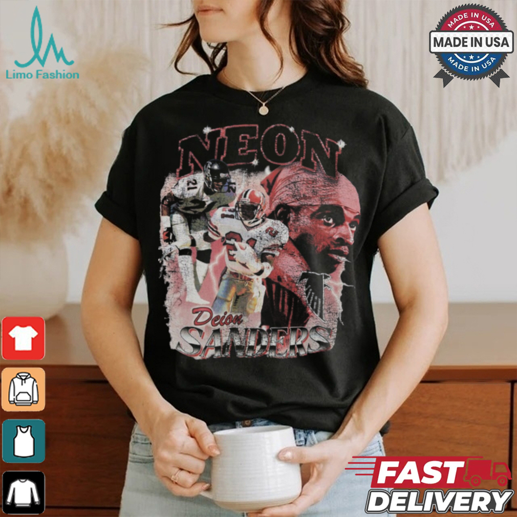 Deion Sanders Black Atlanta Falcons Legends Collage T Shirt Deion Sanders Black Atlanta Falcons Legends Collage T Shirt