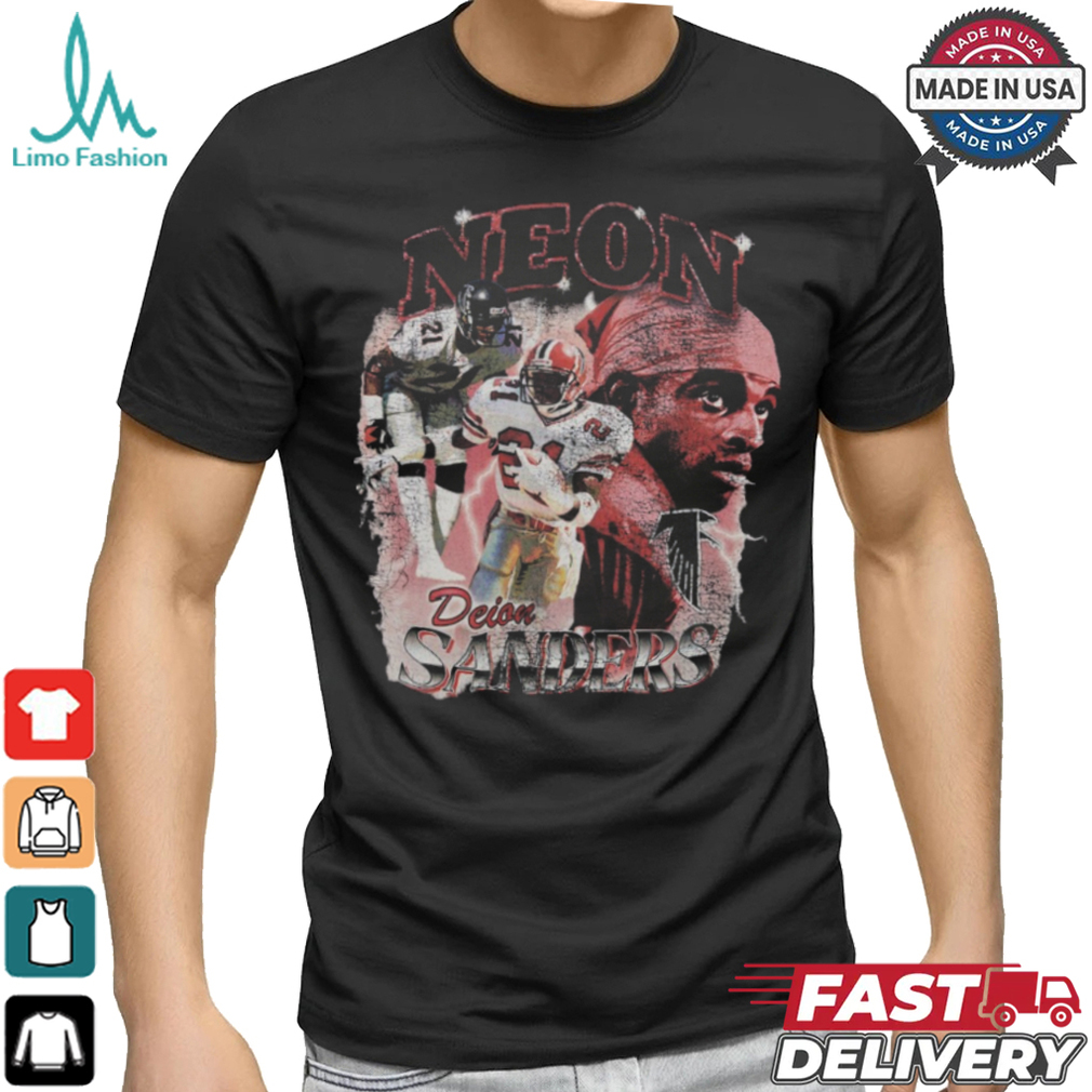 Deion Sanders Black Atlanta Falcons Legends Collage T Shirt Deion Sanders Black Atlanta Falcons Legends Collage T Shirt