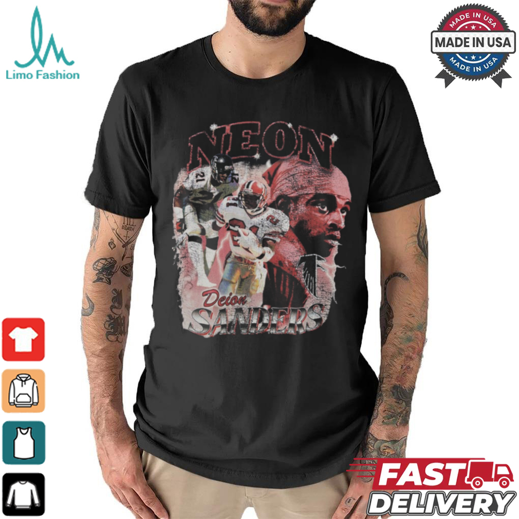 Deion Sanders Black Atlanta Falcons Legends Collage T Shirt Deion Sanders Black Atlanta Falcons Legends Collage T Shirt