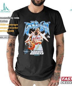 Dennis Rodman player pose Chicago Bulls signature shirt