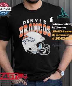 Denver Broncos Gradient Helmet T shirt