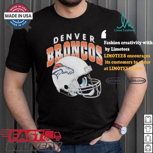 Denver Broncos Gradient Helmet T shirt