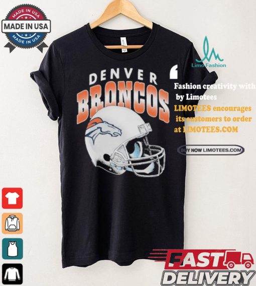 Denver Broncos Gradient Helmet T shirt