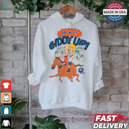 Denver Broncos NFL x Homage x Beavis and Butt Head Unisex Tri Blend T Shirt