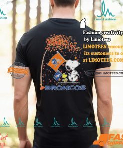 Denver Broncos Snoopy Fan Enjoying The Fall Season T Shirt