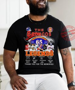 Denver Broncos The Broncos Legends Thank You For The Memories 2024 Shirt