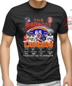 Denver Broncos The Broncos Legends Thank You For The Memories 2024 Shirt