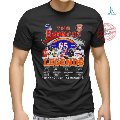 Denver Broncos The Broncos Legends Thank You For The Memories 2024 Shirt