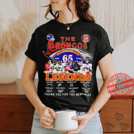Denver Broncos The Broncos Legends Thank You For The Memories 2024 Shirt