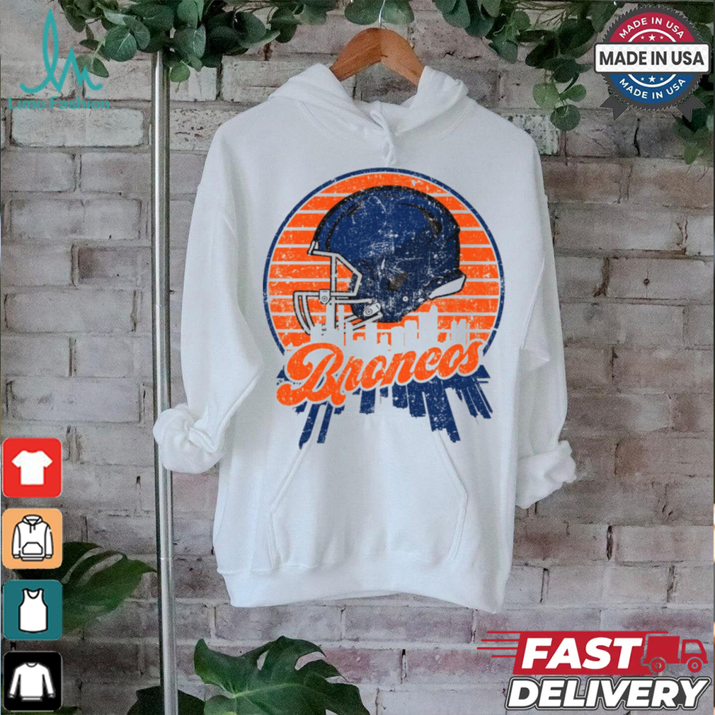 Denver football team Skyline helmet T Shirt Denver football team Skyline helmet T Shirt