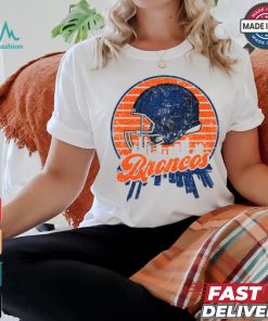 Denver football team Skyline helmet T Shirt