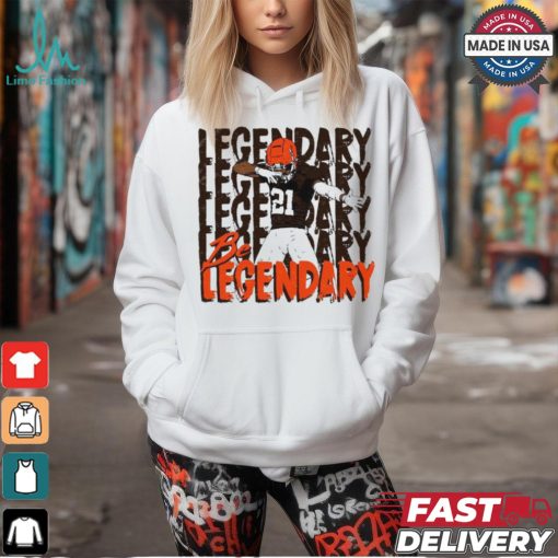 Denzel Ward Cleveland Browns player be legendary pose shirt