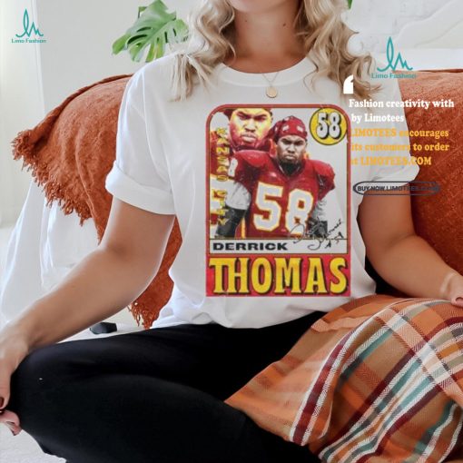 Derrick Thomas Kansas City Chiefs Signature Card Shirt