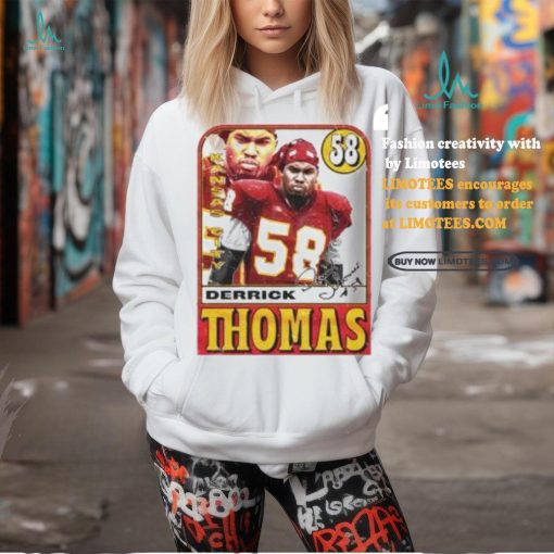 Derrick Thomas Kansas City Chiefs Signature Card Shirt