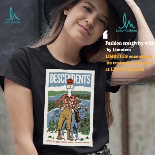 Descendents Pioneer Courthouse Square Portland OR August 10 2024 Poster shirt