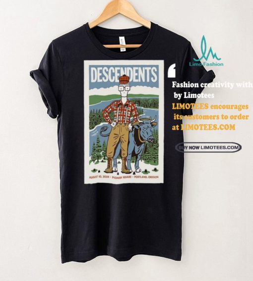 Descendents Pioneer Courthouse Square Portland OR August 10 2024 Poster shirt