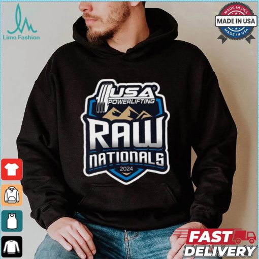 Design 2024 USA Powerlifting Raw Nationals logo shirt