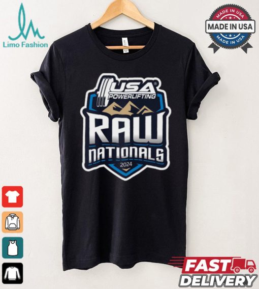 Design 2024 USA Powerlifting Raw Nationals logo shirt