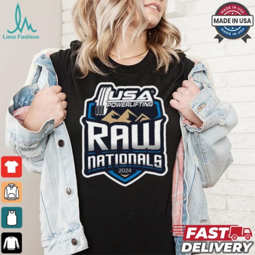 Design 2024 USA Powerlifting Raw Nationals logo shirt