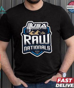 Design 2024 USA Powerlifting Raw Nationals logo shirt