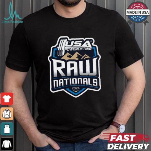 Design 2024 USA Powerlifting Raw Nationals logo shirt