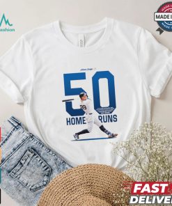Design Aaron Judge 50 home runs 1 of 5 players to hit 50+ hr 3+ times MLB history shirt