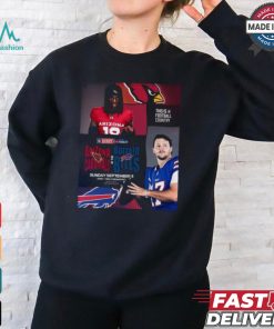 Design Arizona Cardinals At The Buffalo Bills September 8 2024 kickoff game matchup shirt