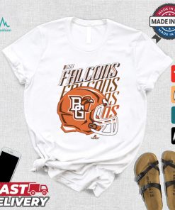 Design Bgsu Falcons Bowling Green University Football Helmet Fade Shirt