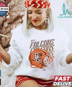 Design Bgsu Falcons Bowling Green University Football Helmet Fade Shirt