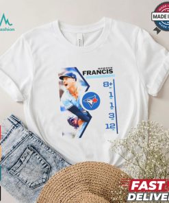 Design Bowden Francis Toronto Blue Jays 8 ip 1 h 1 er 3 bb 12 k shirt