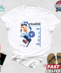 Design Bowden Francis Toronto Blue Jays 8 ip 1 h 1 er 3 bb 12 k shirt