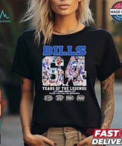 Design Buffalo Bills 64 Years 1960 2024 The Memories Of Legends T Shirt