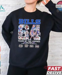 Design Buffalo Bills 64 Years 1960 2024 The Memories Of Legends T Shirt