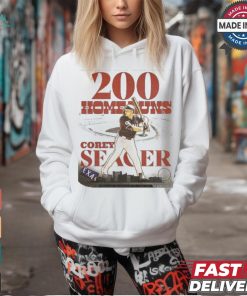 Design Corey Seager Texas first left handed 200 Home Run MLB History shirt