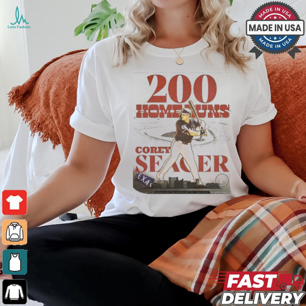Design Corey Seager Texas first left handed 200 Home Run MLB History shirt Design Corey Seager Texas first left handed 200 Home Run MLB History shirt