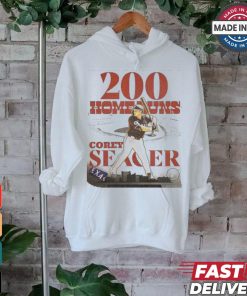 Design Corey Seager Texas first left handed 200 Home Run MLB History shirt