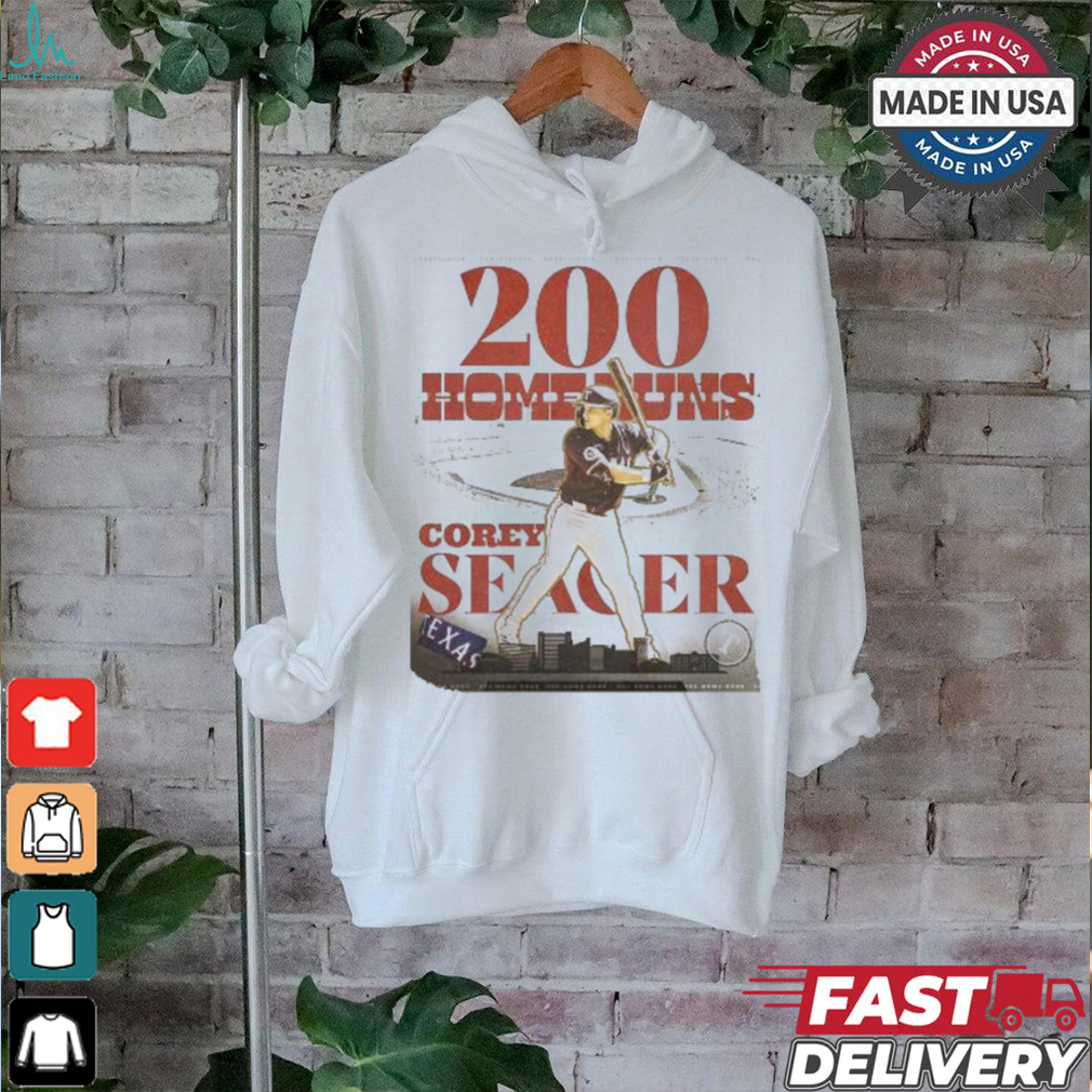Design Corey Seager Texas first left handed 200 Home Run MLB History shirt Design Corey Seager Texas first left handed 200 Home Run MLB History shirt
