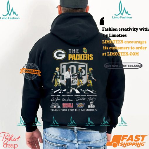 Design Green Bay Packers Thank Legends For All The Memories T Shirt
