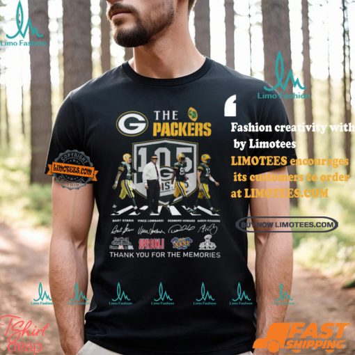 Design Green Bay Packers Thank Legends For All The Memories T Shirt