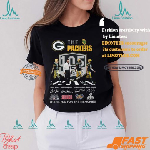 Design Green Bay Packers Thank Legends For All The Memories T Shirt
