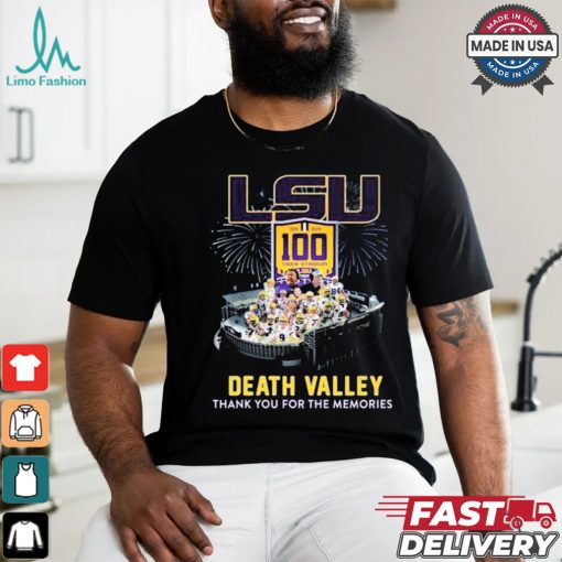 Design LSU Tigers 1924 2024 100 Years In Death Valley Thank You For The Memories T Shirt
