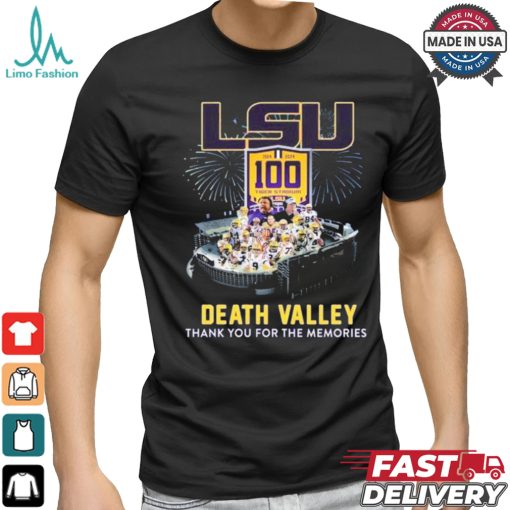 Design LSU Tigers 1924 2024 100 Years In Death Valley Thank You For The Memories T Shirt