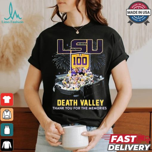 Design LSU Tigers 1924 2024 100 Years In Death Valley Thank You For The Memories T Shirt