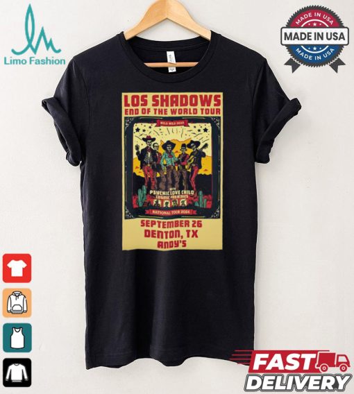 Design Los Shadows Sep 26 2024 Andy’s Bar In Denton TX Poster shirt