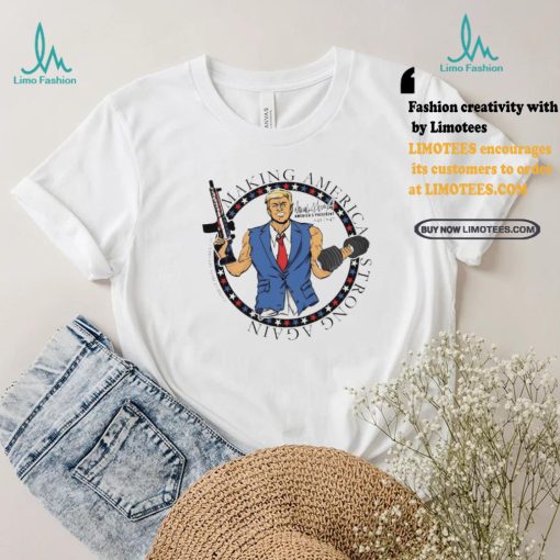 Design Making America Stronger Again DJT Decal Shirt
