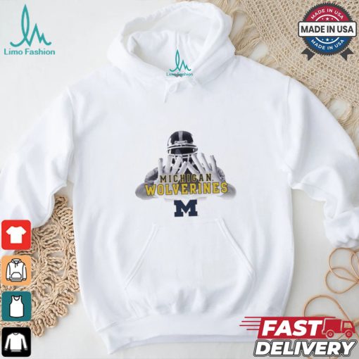 Design Michigan Wolverines Kevin Raglan Sun Shirt