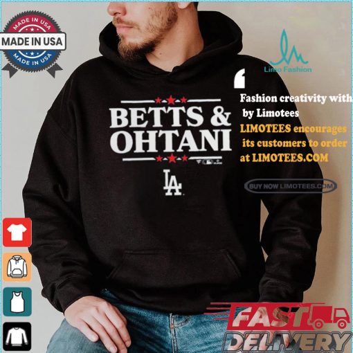 Design Mookie Betts & Shohei Ohtani Royal Los Angeles Dodgers Election Player Shirt