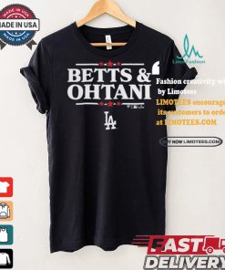 Design Mookie Betts & Shohei Ohtani Royal Los Angeles Dodgers Election Player Shirt